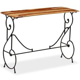 Console Table Solid Sheesham Wood 39.4"x15.7"x29.5"