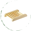 Natural Bamboo Soap Bar Dish. Eco-Friendly