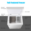 3.5 Cubic Chest Refrigerator zer Feet with Removable Storage Basket Deep Compact zer