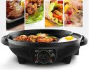 Liven Riyue Shabu-Shabu Multi-Purpose Shabu-Roasting Integrated Electric Hot Pot Electric Oven SK-J3200 Fast Heating, Smoke-Free And Non-Sticky