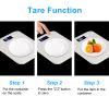 5KG/1G Electronic Kitchen Scale White--YS