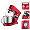 ZOKOP ZK-1503 Chef Machine 5.5L 660W Mixing Pot With Handle Red Spray Paint