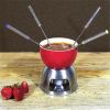 6PCS/Set Stainless Steel Chocolate Forks Cheese Fruit Dessert Fork Melting Skewer Kitchen Tools