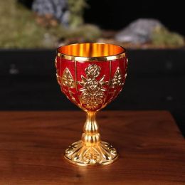 Wine Goblet Wine Embossed Cup Elegant Cup Glass Drinkware (Color: As the picture 1)