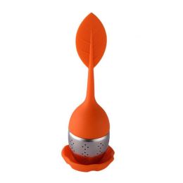 Tea Infuser For Spice Filter Tea Bag Tea Leaf Infuser Teaware Fancy Tea Sieve Herbal Tools Accessories Teamaker For Tea Strainer (Color: Orange)