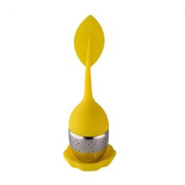 Tea Infuser For Spice Filter Tea Bag Tea Leaf Infuser Teaware Fancy Tea Sieve Herbal Tools Accessories Teamaker For Tea Strainer (Color: Yellow)