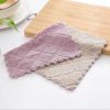 Kitchen Clean Solid Color Double-sided Strong Absorbent Cloth