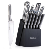 Commercial Home Kitchen Knife Sets 15 Piece With Block Chef Knives Hollow Handle Cutlery Set Etc