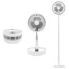 USB Rechargeable Portable Folding Desk Table Fan Quiet Telescopic Standing Floor Fan