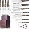 Commercial Home Kitchen Knife Sets 15 Piece With Block Chef Knives Hollow Handle Cutlery Set Etc