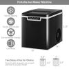 26Lbs/24H Portable Ice Maker Machine with Scoop and Basket