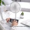 USB Rechargeable Portable Folding Desk Table Fan Quiet Telescopic Standing Floor Fan