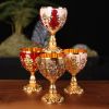 Wine Goblet Wine Embossed Cup Elegant Cup Glass Drinkware