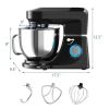 7.5 QT Tilt-Head Stand Mixer 6 Speed 660W with Dough Hook Beater