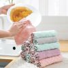 Kitchen Clean Solid Color Double-sided Strong Absorbent Cloth