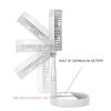 USB Rechargeable Portable Folding Desk Table Fan Quiet Telescopic Standing Floor Fan